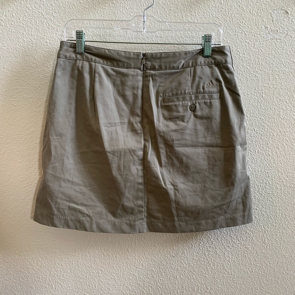ADIDAS WOMENS STRETCH SKIRT SKORT SIZE 6 dark tan - Picture 2 of 6